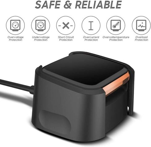TUCANA Charger Compatible with Fitbit Versa 2 (Not for Versa/Versa Lite), Replacement USB Charging Cable Dock Stand for Versa 2 Health & Fitness Smartwatch (2-Pack) in Saudi Arabia