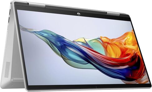 كمبيوتر محمول HP Pavilion x360 School & Business 2 في 1 بشاشة لمس 14.0 بوصة IPS FHD (Intel Core 7 150U، ذاكرة الوصول العشوائي 16 جيجابايت، 1 تيرابايت PCIe SSD، إضاءة خلفية KYB، بصمة الإصبع، Win 11 Home) مع موسع منفذ USB DKZ in Saudi Arabia