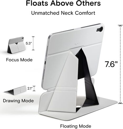 حامل تابلت MOFT لجهاز Mini 6th Generation Snap Float Folio مقاوم للخدش وتغير اللون، حامل تابلت خفيف ومحمول (Misty Cove) in Kuwait