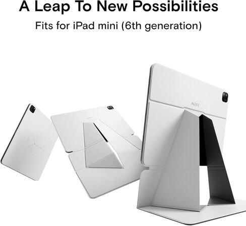 حامل تابلت MOFT لجهاز Mini 6th Generation Snap Float Folio مقاوم للخدش وتغير اللون، حامل تابلت خفيف ومحمول (Misty Cove) in Kuwait