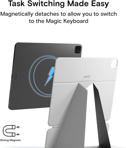 حامل تابلت MOFT لجهاز Mini 6th Generation Snap Float Folio مقاوم للخدش وتغير اللون، حامل تابلت خفيف ومحمول (Misty Cove) in Kuwait