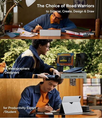 حامل تابلت MOFT لجهاز Mini 6th Generation Snap Float Folio مقاوم للخدش وتغير اللون، حامل تابلت خفيف ومحمول (Misty Cove) in Kuwait