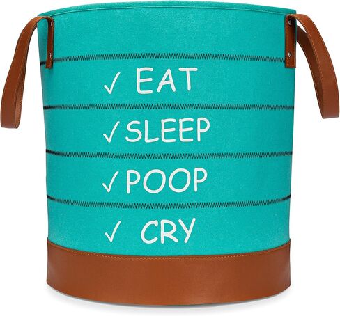Baby Laundry Basket and Baby Hamper Great Basket for Toy Storage Large Collapsible Laundry Basket Fits Nursery Decor Felt Laundry Basket can be Used for Blanket Basket for Nursery in Saudi Arabia