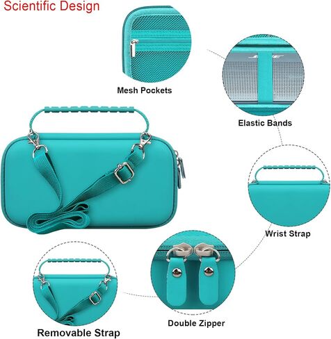 Carrying Case for Bose SoundLink Flex Bluetooth Portable Speaker, Outdoor Travel Wireless Waterproof Speaker Bag Storage Holder, Mesh Pocket for USB Cable Charger, Green with shoulder strap in Saudi Arabia