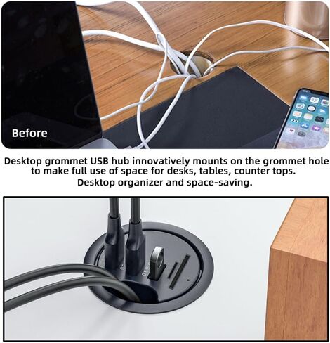 NFHK USB 3.0 Hub SD TF 3 Port USB 60mm مكتب جروميت الفاصل قاعدة لتثبيت الكمبيوتر المحمول مايكرو SD قارئ بطاقات لمكتب الكمبيوتر المكتبي in Kuwait