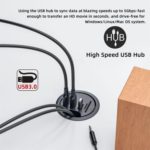 NFHK USB 3.0 Hub SD TF 3 Port USB 60mm مكتب جروميت الفاصل قاعدة لتثبيت الكمبيوتر المحمول مايكرو SD قارئ بطاقات لمكتب الكمبيوتر المكتبي in Kuwait