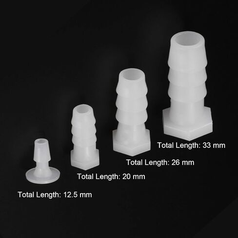 MECCANIXITY Barb Plug غطاء طرفي بلاستيكي موصل خرطوم تركيب مجعد OD 7/16 بوصة لخرطوم تبريد المياه ID10.5mm حزمة من 2 in Saudi Arabia