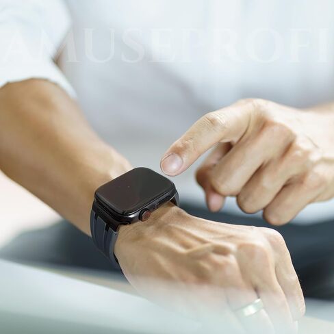Compatible for Apple Watch Ultra Band Ultra 2 Band 49mm 45mm 44mm 42mm for Men, Silicone Watch Band for iWatch Ultra 2 Ultra Series 9 8 7 6 5 SE for Men, Cool Designed Watch Strap Compatible for Apple Watch Band for Men in Saudi Arabia