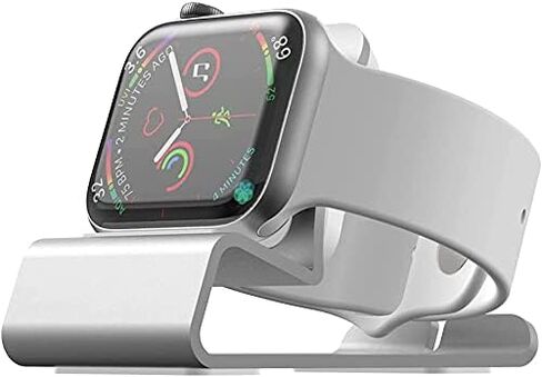 حامل شاحن لساعة Apple 49 مم 45 مم 41 مم 44 مم 40 مم 42 مم 38 مم iWatch Series 9 8 SE2 7 SE 6 5 4 3 Ultra 2 Ultra، حامل ألومنيوم لسطح المكتب لساعة Apple حامل شحن يدعم وضع المنضدة in Saudi Arabia
