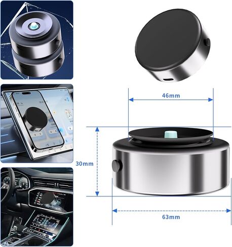 حامل هاتف مغناطيسي حامل هاتف شفط مغناطيسي للسيارة Mirro Gym حمام دش جميع الأسطح الملساء متوافقة مع هاتف Magsafe 15/14/13 12 وجميع الهواتف in Kuwait