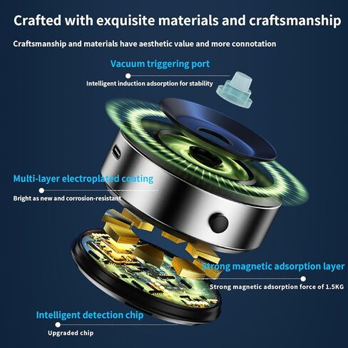 حامل هاتف مغناطيسي حامل هاتف شفط مغناطيسي للسيارة Mirro Gym حمام دش جميع الأسطح الملساء متوافقة مع هاتف Magsafe 15/14/13 12 وجميع الهواتف in Kuwait
