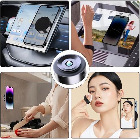 حامل هاتف مغناطيسي حامل هاتف شفط مغناطيسي للسيارة Mirro Gym حمام دش جميع الأسطح الملساء متوافقة مع هاتف Magsafe 15/14/13 12 وجميع الهواتف in Kuwait