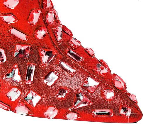 Women's Rhinestone Ballet Flats Crystal Mary Jane Flats Buckle Strap Studded Shoes in Saudi Arabia