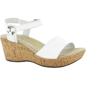 NAOT Footwear Women's Pier Wedge Soft White Leather 41