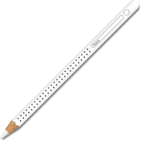 Pastel Name Tag Pencil Design Wrapping Vinyl Skin for Apple Pencil 2nd and Apple Pencil Pro, 2 Units Include (White, N-08)
