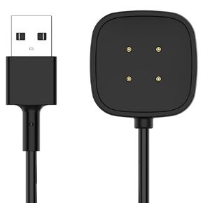 Charger Compatible for Fitbit Versa 4/Versa 3/Sense/Sense 2, Replacement Charging USB-A Smartwatch Cable 3.3ft/1M