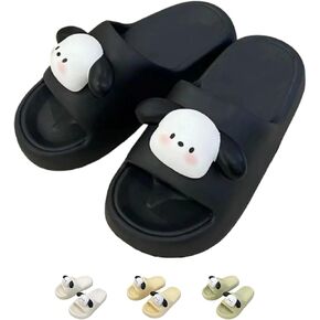 Cute puppy slippers Slippers for Women and Men Soft House Slippers with Slip-on Indoor Outdoor Slippers Creative Gifts wearing beach couple slippers women for lovely gifts