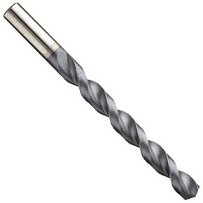 Cleveland 2075N Cobalt Steel Jobbers' Length Drill Bit, TiCN Coated, Round Shank, 135 Degree Notch Point, Wire Size #30 (Pack of 10)