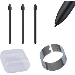 Pen Tips for Kindle Scribe,3PCS Premium Pen Marker Pen Nibs, Stylus Pen Tips Replacement, Stylus Marker Pen Soft Nibs Round-Shaped Stylus Tip with Nib Clip Storage Box