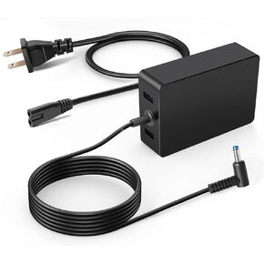 UL Listed 19.5V Charger for HP Laptop Computer 65W 45W Smart Blue Tip Power Adapter for HP X360 Pavilion, Envy, Spectre, Elitebook 840, Zbook,ProBook