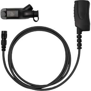 Cyclone Push-to-Talk (PTT) Microphone, Quick Disconnect, Compatible with Motorola APX and APX Next, 32-Inch Cord, Dual-Switch Technology, 3.5mm Audio Port for Earpiece