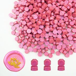 Wax Seal Beads Kit, Ioggtser Sealing Wax Beads Set with 400PCS Gold Wax Seal Beads, Wax Seal Warmer, Melting Spoon,4 PCS Candles, Wax Seal Kit for Wedding Envelope Sealing Wax