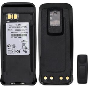 PMNN4069 Battery PMNN4069A Replacement Battery 7.4v 2800mAh [Upgraded] for Motorola XiR-P8208 XiRP8260 XiR-P8260 XiR P8268 XiR-P8268 XPR6300 XPR6550 XPR6580 XPR8300 XTR8300 Battery With Belt Clip