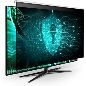EZ-Pro Screen Protector [Pack of 2] Privacy Screen Panel for 21.5 inches (Screen Measured Diagonally) Computer Monitor, Anti Blue Light, Easy Installation, Screen Panel Size 11.4" Height x19.4 Width