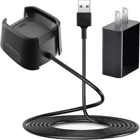 Wall Charger for Fitbit Versa 1/Versa Lite/Versa SE, Replacement Charger Dock Compatible with Fitbit Versa/Versa Lite/Versa SE Smart Watch, with Wall Charger Plug Adapter(not for Versa 2)