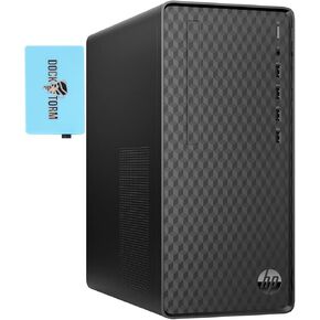HP Newest Business Desktop PC (AMD Ryzen 3 5300G 4-Core 4.0GHz, 8GB RAM, 1TB PCIe SSD, AMD Radeon, AC WiFi, Bluetooth, RJ-45, Dark Black, Win 10 Pro) Bundle with DKZ hub