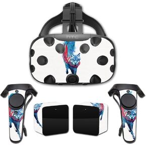 MightySkins Skin Compatible with HTC Vive Full Coverage - Fire and Ice | Protective, Durable, and Unique Vinyl Decal wrap Cover | Easy to Apply, Remove, and Change Styles | Made in The USA