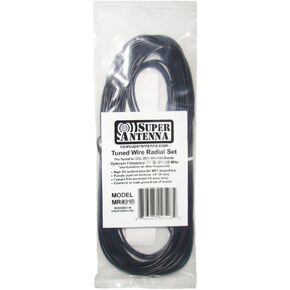 Super Antenna MR6060 SuperWire Radial Set for HF Vertical Antennas 60m 5MHz Band ham Radio MP1 Ground Plane
