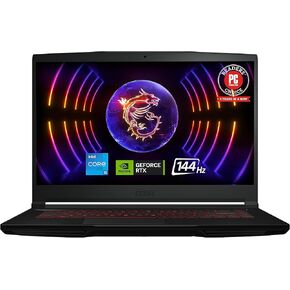 MSI Thin GF63 Gaming Laptop: Intel Core i5-12450H GeForce RTX 2050, 15.6" FHD, 144Hz, 8GB DDR4, 512GB NVMe SSD, Type-C USB 3.2 Gen 1, Cooler Boost 5, Win 11 Home: Black 12UCX-484US