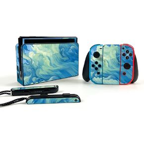 MightySkins Skin Compatible with Nintendo Switch OLED - Visionary | Protective, Durable, and Unique Vinyl Decal wrap Cover | Easy to Apply, Remove, and Change Styles | Made in The USA