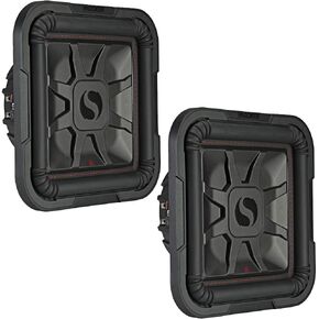 KICKER 2 46L7T84 Car Audio L7T Shallow Mount 8" 700W Sub Square L7 Subwoofers