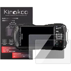 kinokoo Tempered Glass Film for Ricoh GR/GR2 Crystal Clear Film Ricoh GR GR2 Screen Protector Bubble-free/Anti-scratch(2 pack)