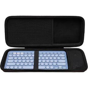 LTGEM Hard Case for Logitech K380 Bluetooth Keyboard+Logitech Pebble Wireless Mouse -Travel Protective Carrying Storage Bag（Black）