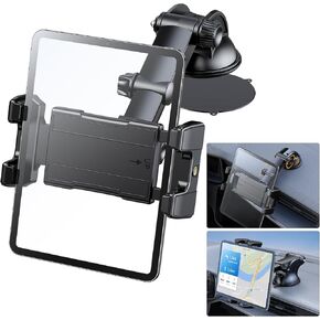 OHLPRO Tablet Holder for Car Dashboard & Windshield, Suction Cup iPad Car Mount for iPad Samsung Galaxy Tab All 5"-13" Tablets and Phone, 360° Rotatable Tablet Holder Car Mount