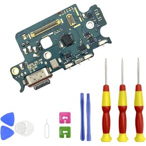 Galaxy S23 USB Charging Port Flex Cable Replacement for Samsung S23 Charger Port Flex Cable Repair Part Type C Charger Dock Board Flex Cable Connector with Tools SM-S911U US Version