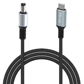 USB C to DC 5.5mm x 2.1mm Power Charging Cord for Laptop (5521), Type C Male Input to DC 5.5 x 2.1mm Male Power Charging Cable (up to 20V/100W) Compatible with Laptop/Notebook (6.6FT)