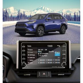 for 2019-2021 Toyota RAV4 8 Inch Tempered Glass Screen Protector 9H Hardness Anti-Fingerprint Anti-Scratch and Anti-Glare Accessories LCD Touchscreen (Not for 2022-2023 Toyota RAV4)