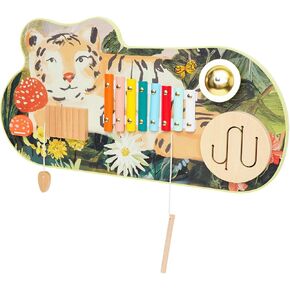 Manhattan Toy Tiger Tunes Wooden Toddler and Preschool Musical Toy Instrument with Optional Wall Mounting