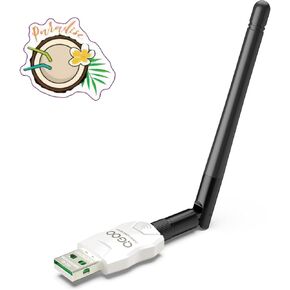 Class 1 Long Range Bluetooth Adapter for PC, QGOO USB Bluetooth Adapter for PC 5.3+EDR, Bluetooth Dongle Bluetooth Receiver Support Windows10/8.1/8/7（white-225）