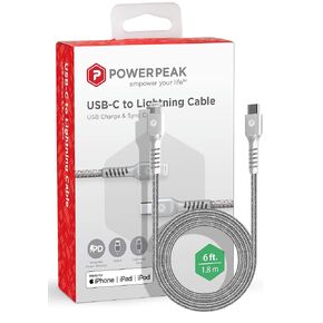 Lightning Cable 6ft, Braided Nylon Metallic iPhone Charger Cord, (MFi Certified) Lightning & Sync Cable Compatible iPhone 14/13 mini/13/12/11 Pro MAX/XR/XS/8/7/Plus/6S/SE/iPad - Black