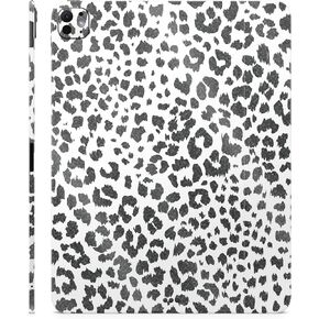 Glossy Glitter Skin Compatible with Apple iPad Pro 13 (M4) 2024 - Snow Leopard Print - 3M Vinyl Protective Decal Cover - Easy to Apply | Crafted in The USA by MightySkins
