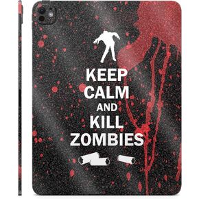 Glossy Glitter Skin Compatible with Apple iPad Pro 13 (M4) 2024 - Kill Zombies - Premium 3M Vinyl Protective Decal Cover - Easy to Apply | Crafted in The USA by MightySkins