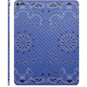 Carbon Fiber Skin Compatible with Apple iPad Air 11 (M2) 2024 - Blue Bandana - Premium 3M Vinyl Protective Wrap Decal Cover - Easy to Apply | Crafted in The USA by MightySkins