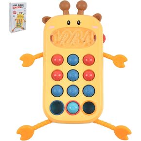 Montessori Toys for 3+ Months Old - Baby Sensory Toys for Boys and Girls - Silicone Pull String Activity Toy for Toddlers - Learning & Educational Toys for Kids