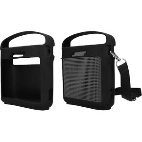 kwmobile Silicone Case Compatible with Bose SoundLink Color II - Case Protective Mini Speaker Cover - Black