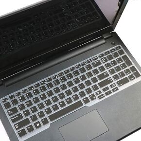 غطاء لوحة مفاتيح MUBUY مقاس 15.6 بوصة Dell Latitude 5580 5590 5591 E5550 E5570 | Precision M5520 M7510 M7520 M7710 M7720 |17.3 بوصة Dell Latitude 7710 7720 غطاء لوحة مفاتيح للكمبيوتر المحمول الأمريكي - أسود